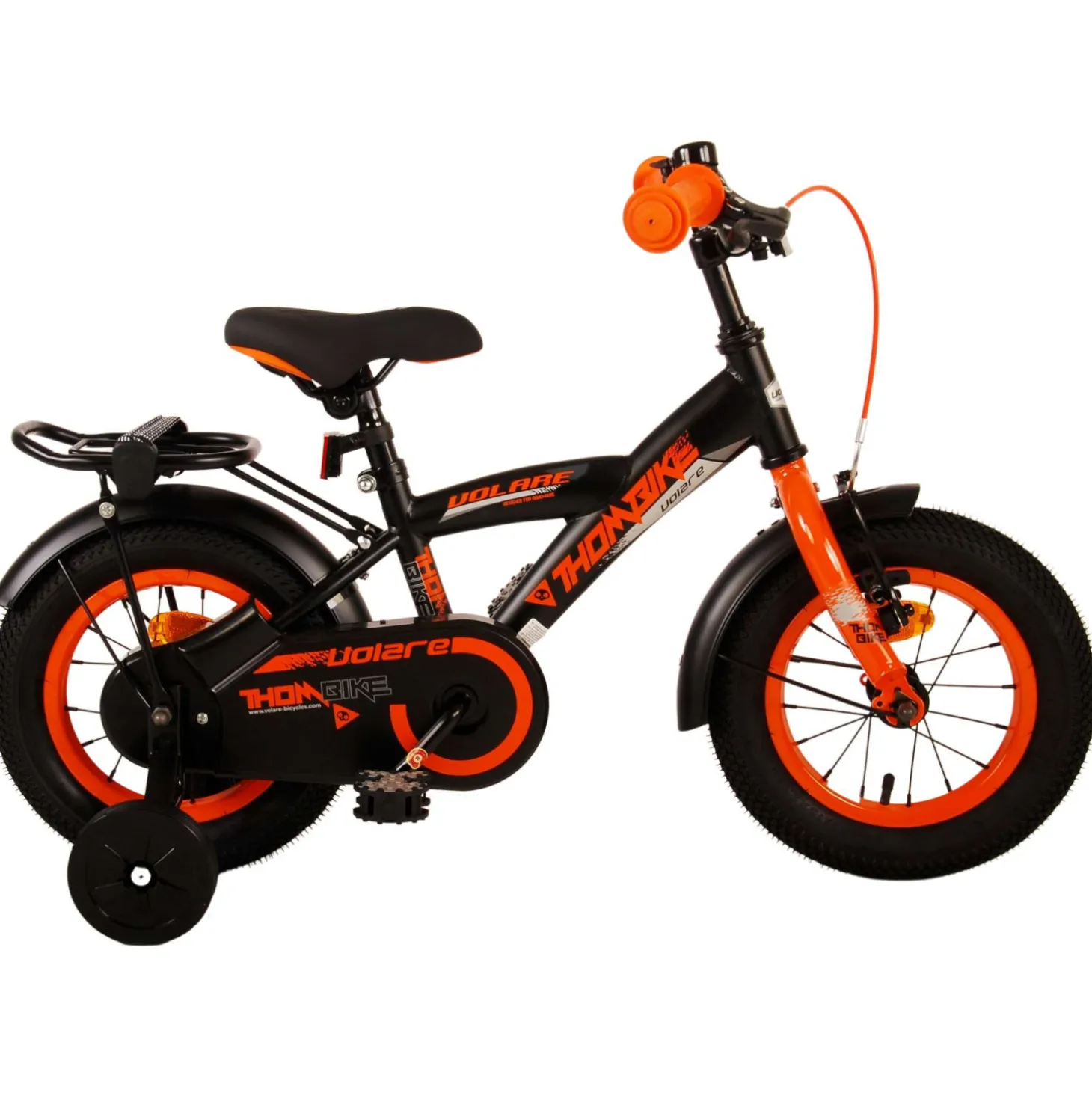Volare Thombike Fiets - 12 inch - Zwart Oranje