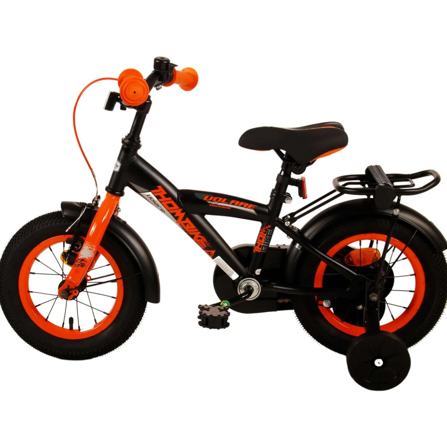 Volare Thombike Fiets - 12 inch - Zwart Oranje