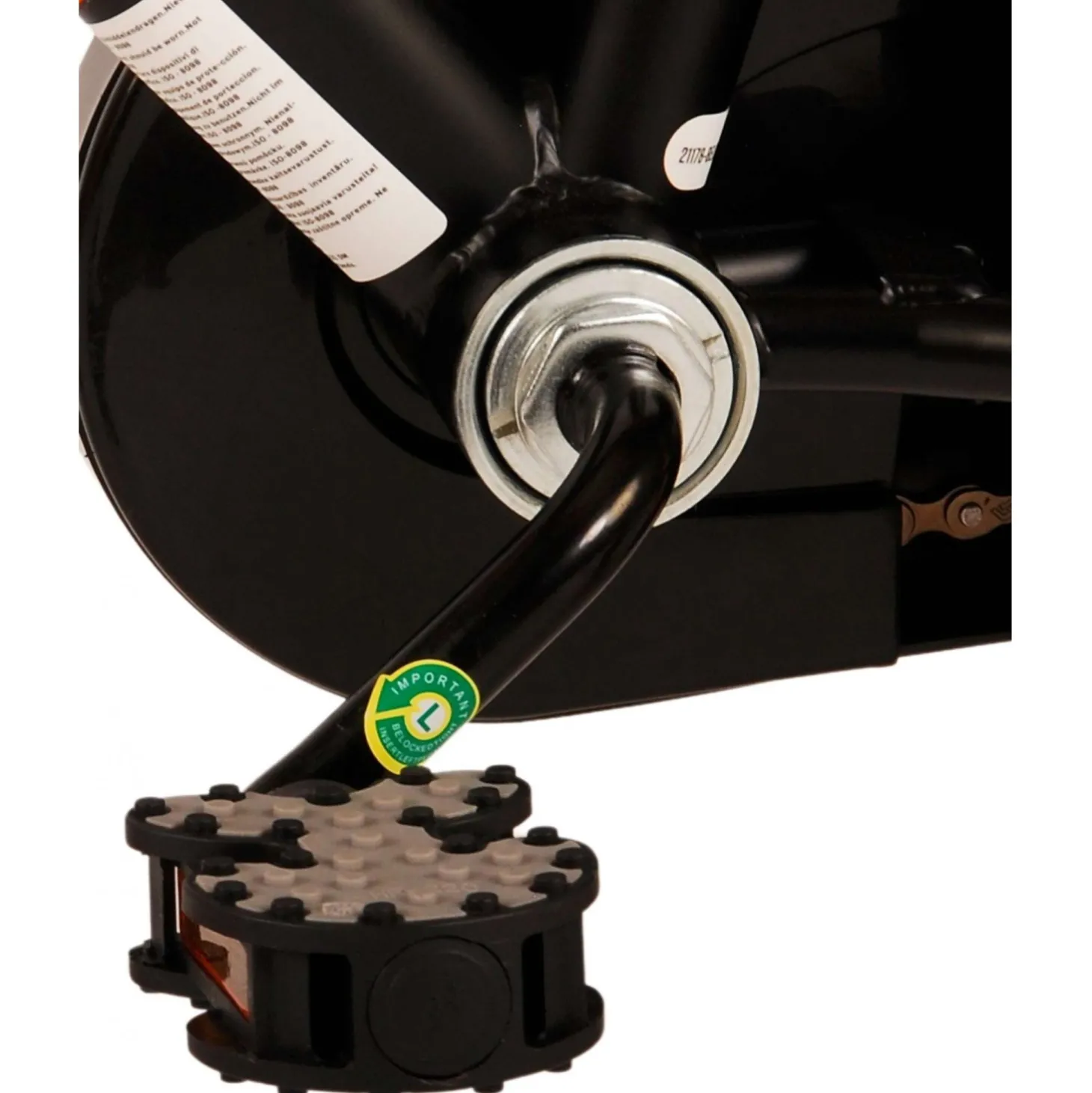 Volare Thombike Fiets - 12 inch - Zwart Oranje