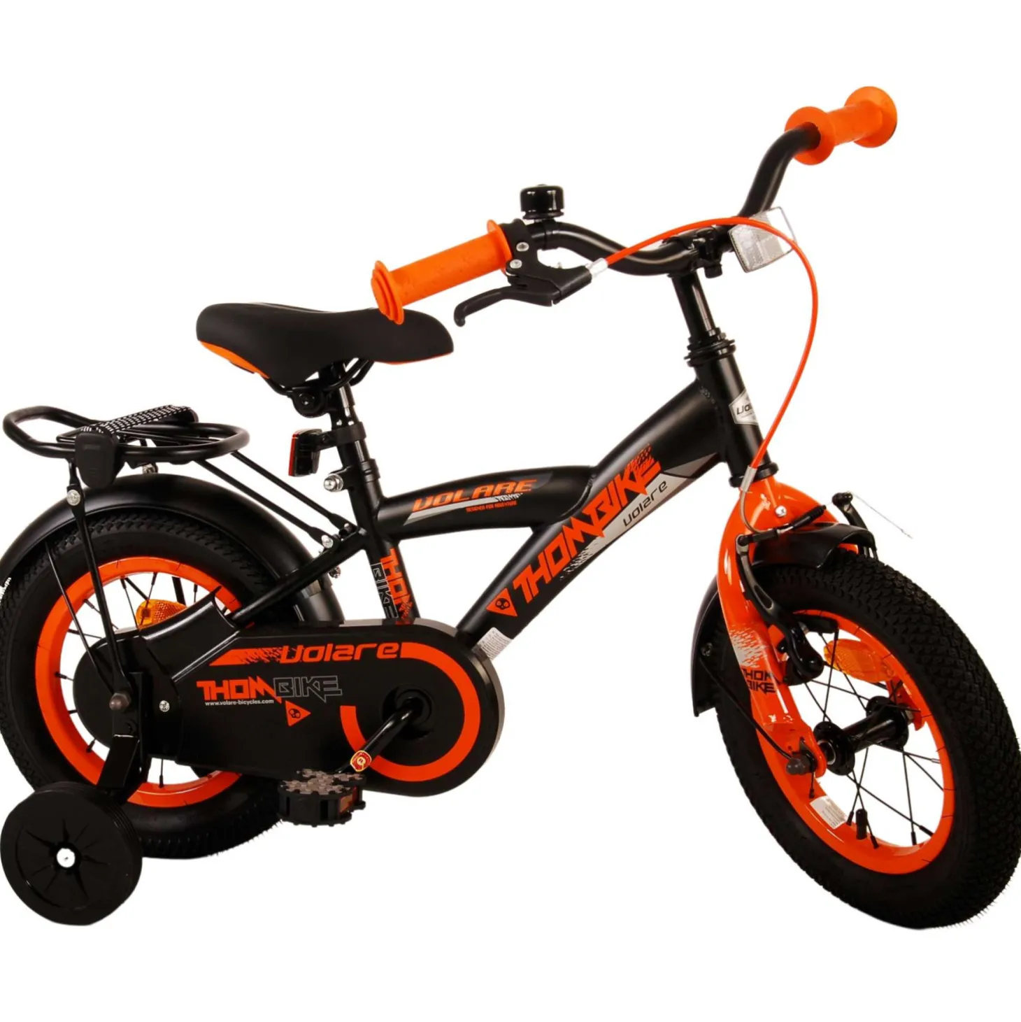 Volare Thombike Fiets - 12 inch - Zwart Oranje