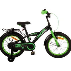Volare Thombike Fiets - 16 inch - Zwart Groen