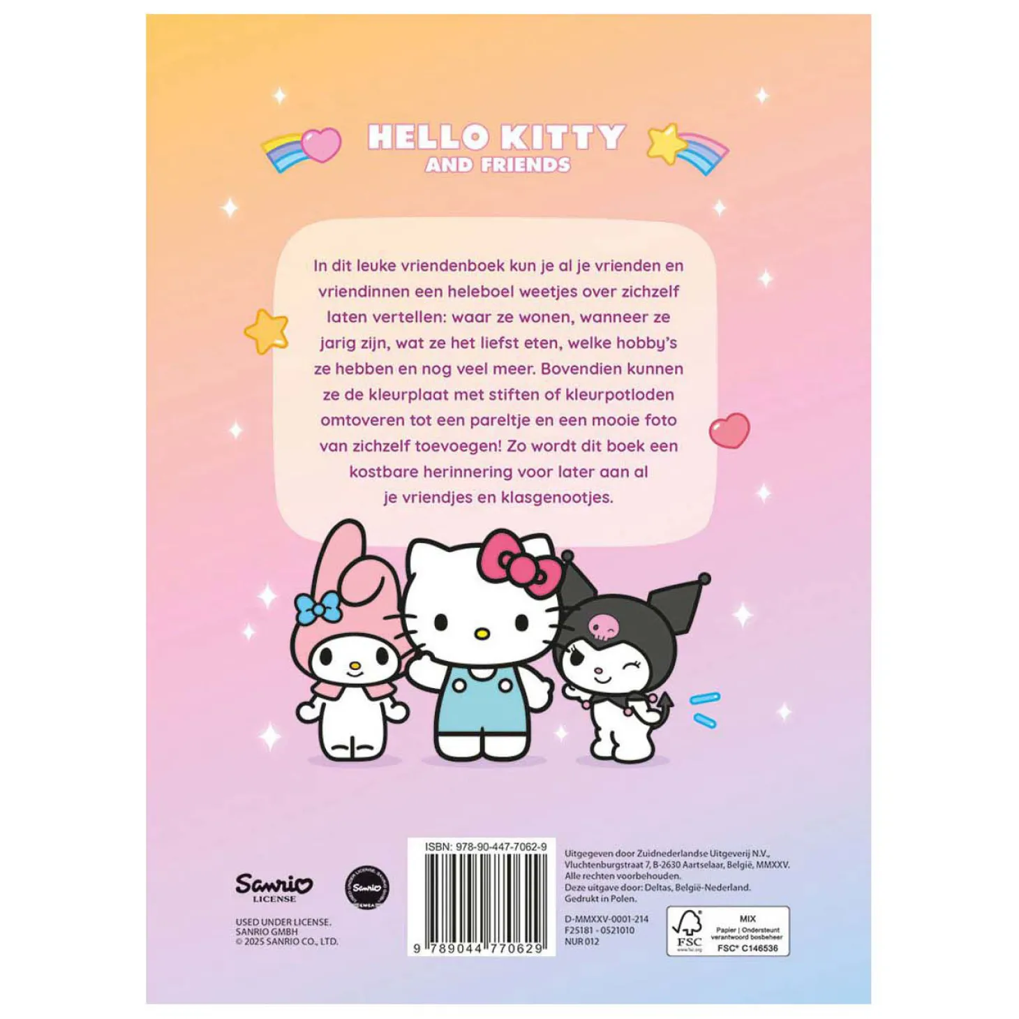 Vriendenboek Hello Kitty