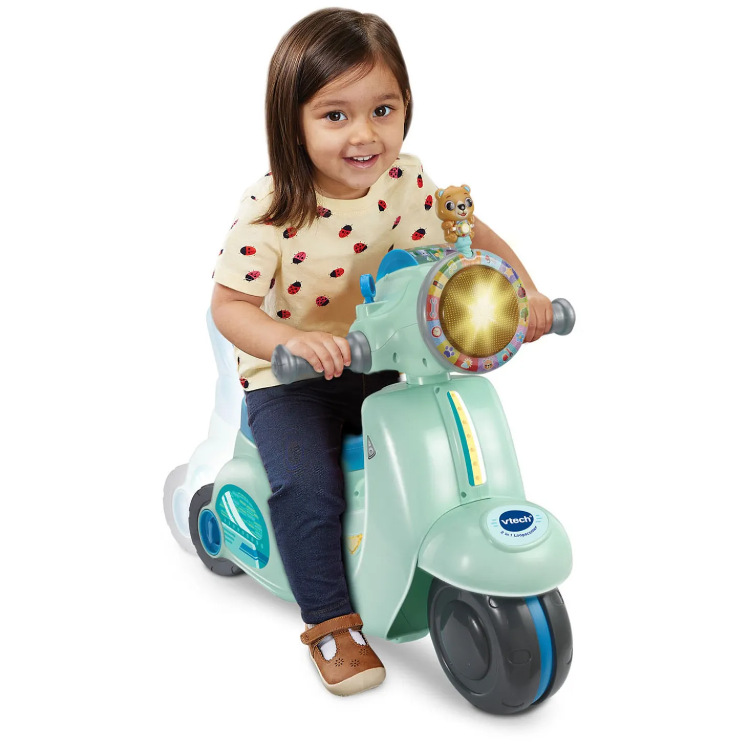 VTech 2in1 Loopscooter Blauw