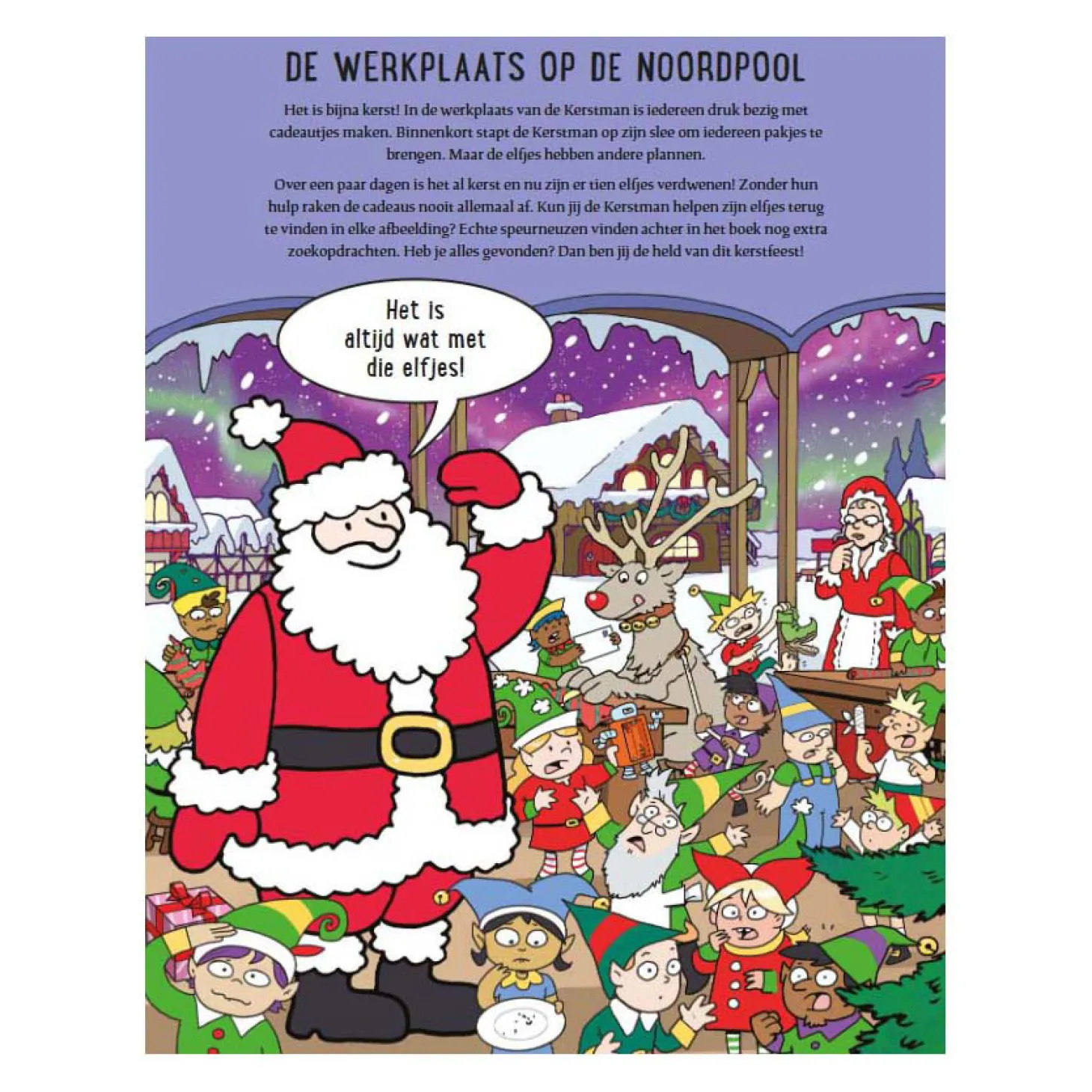 Waar zijn de Kerstelfjes? Kijk- en Zoekboek