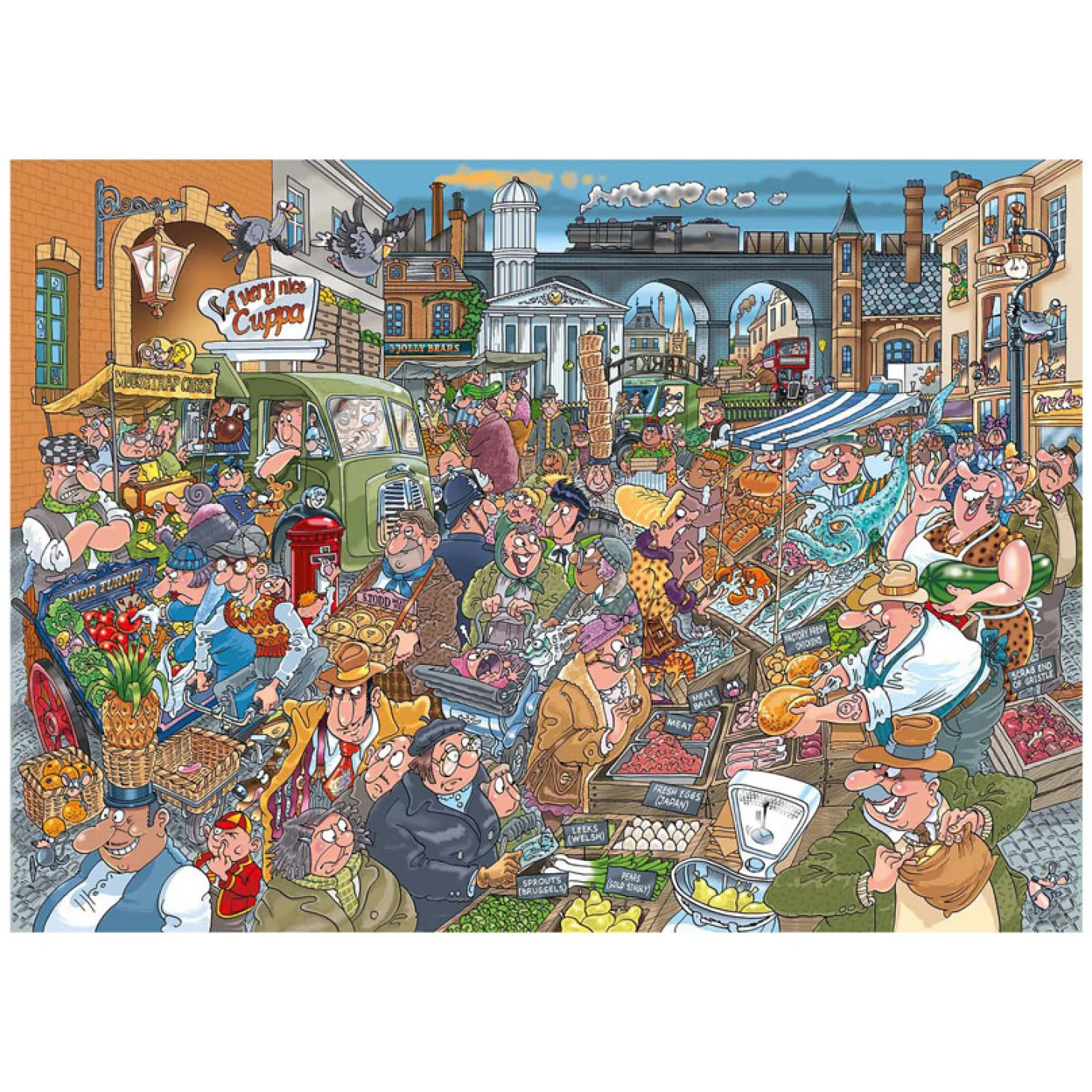 Wasgij Destiny 26 Legpuzzel - Barstensvol Bio!, 1000st.