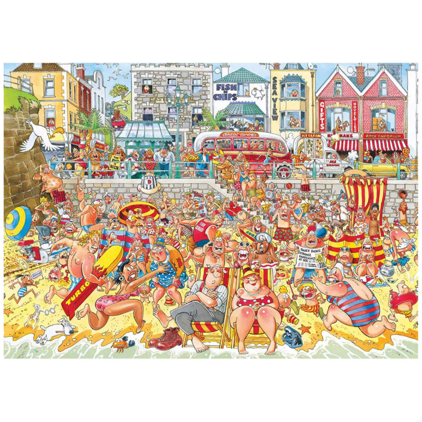 Wasgij Retro Original 8 Legpuzzel - Vloed!, 1000st.