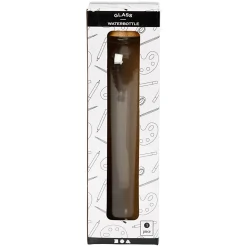 Waterfles met Bamboe Deksel