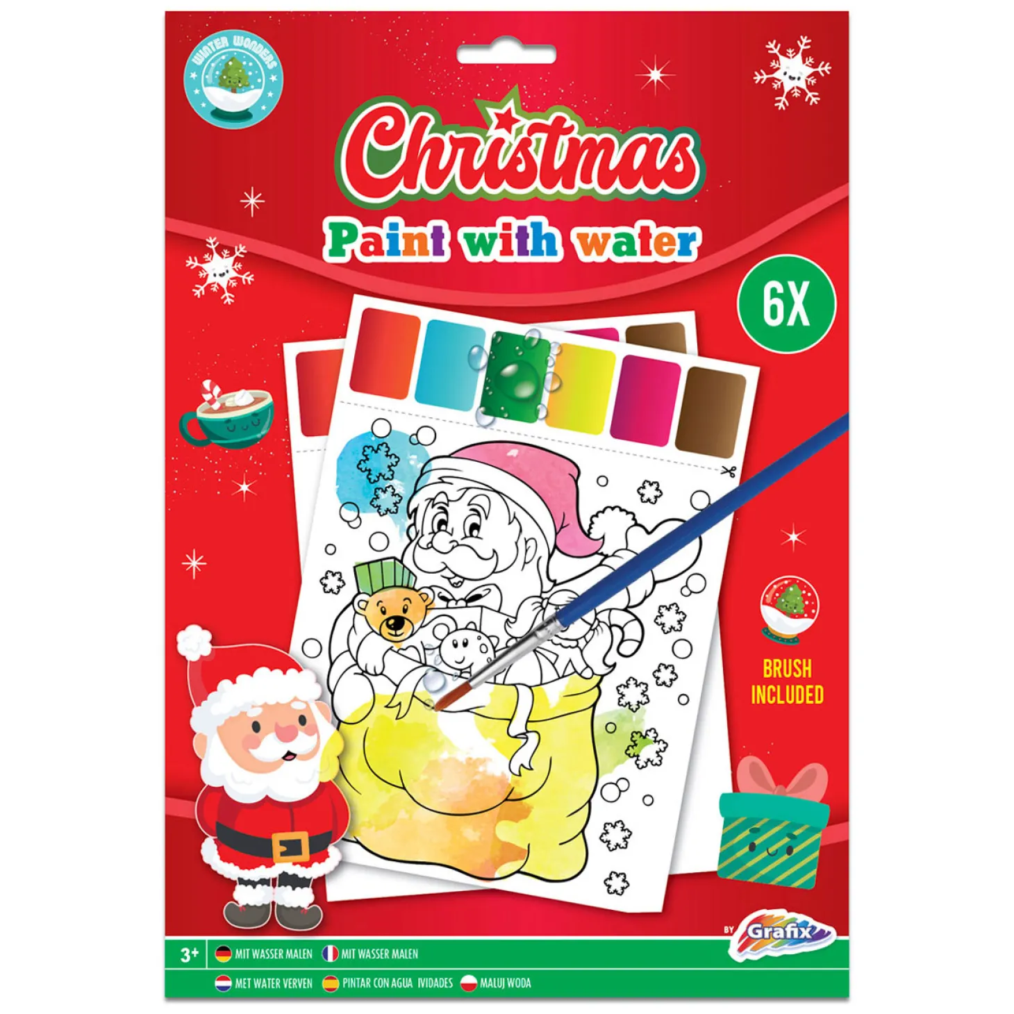 Watertekenboek Kerst