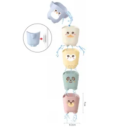 Waterval Badbekers Pastel, 5dlg