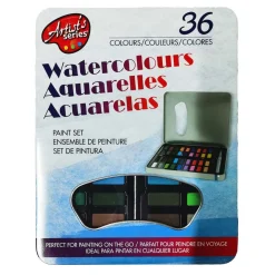 Waterverf Set met Kwast, 36 Kleuren