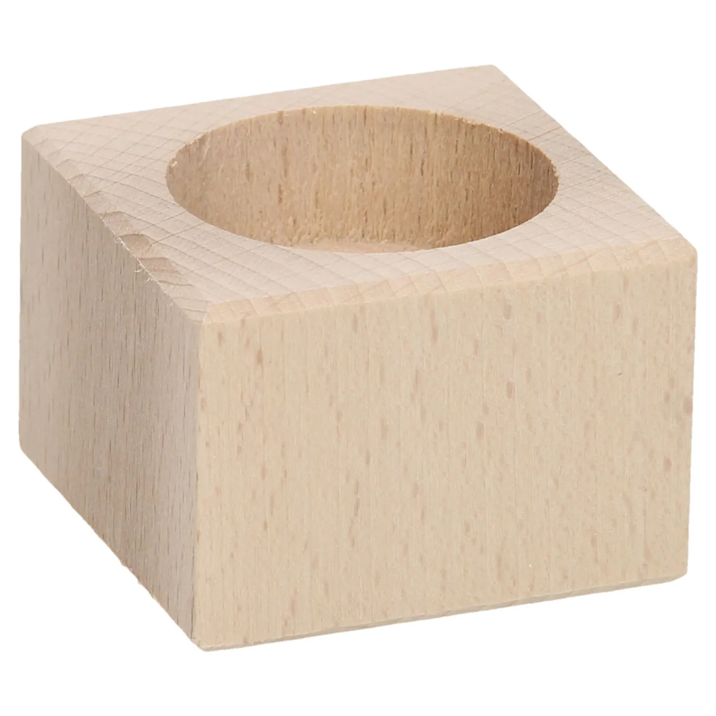 Waxinelichthouder Vierkant Beukenhout, 4cm