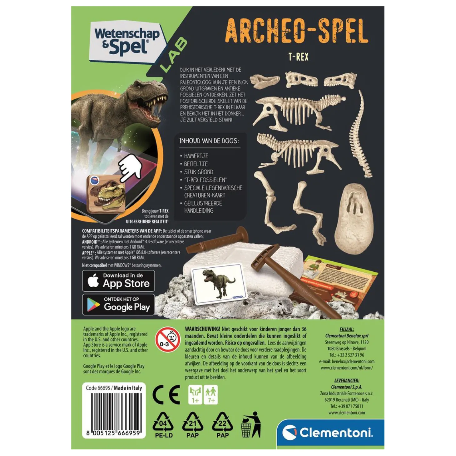 Wetenschap & Spel Archeospel - T-Rex Fluo