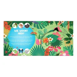 Wie Woont Hier? In de Jungle Flapjesboek