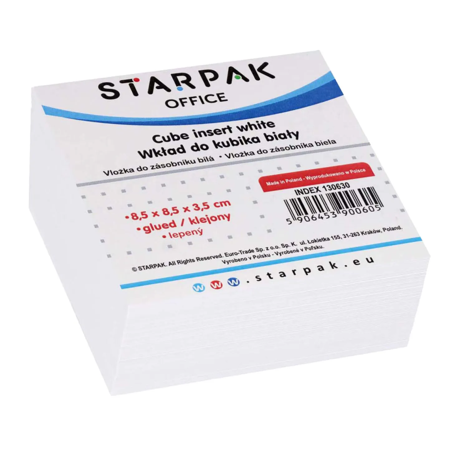 Witte Plaknotities 85x85mm