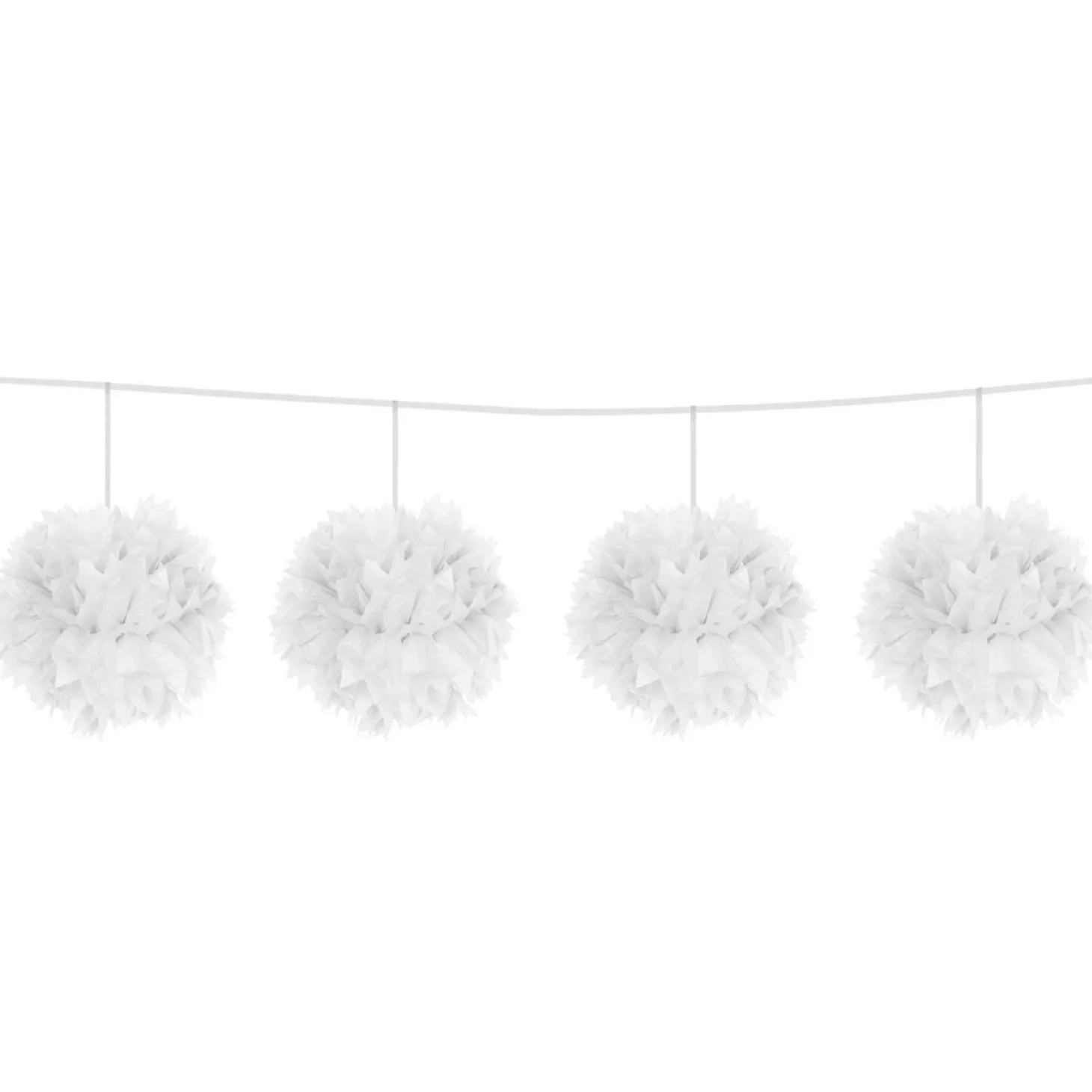 Witte Pompom Slinger