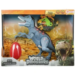 World of Dinosaurs Dino met Geluid en Ei Blauw