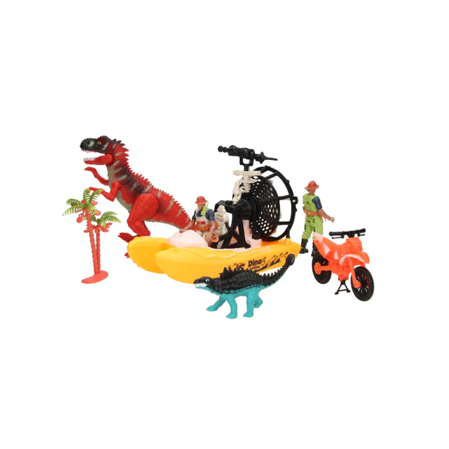 World of Dinosaurs Speelset - Boot en Motor met Dino's