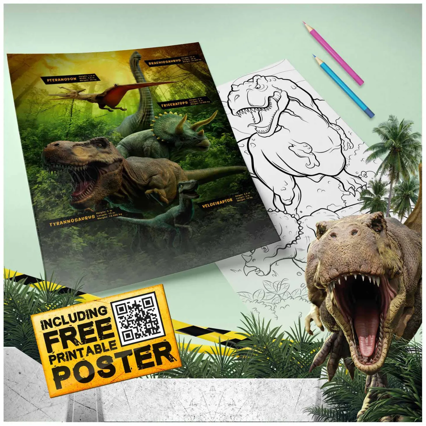 World of Dinosaurs T-Rex, Beweegbare Dino met Geluid