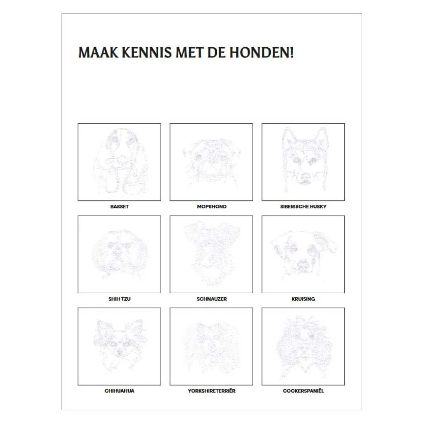 World of dogs Tekenen van Punt tot Punt