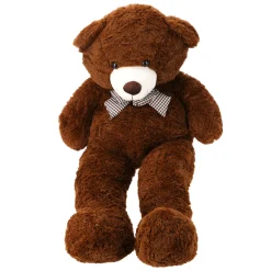 XXL Knuffelbeer Pluche Donkerbruin, 120cm