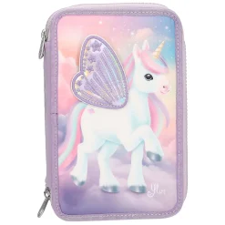 Ylvi 3-vaks Etui met Geborduurde Vleugels