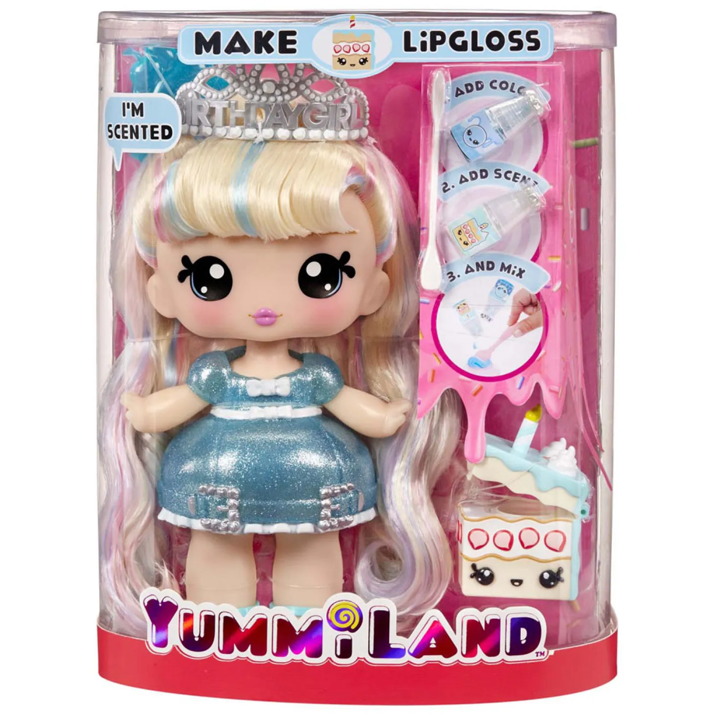 Yummiland Lipgloss Pop met Huisdier - Callie Birthday Cake