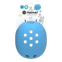 Yvolution Verstelbare Helm Blauw met Stickers