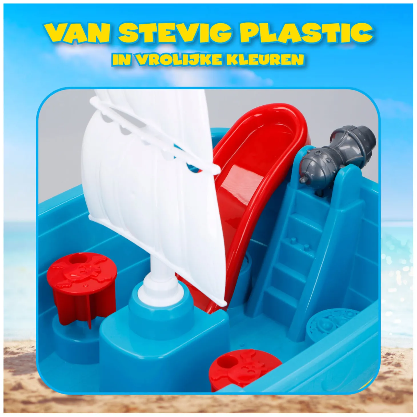 Zand - en Watertafel Piratenboot, 19dlg.