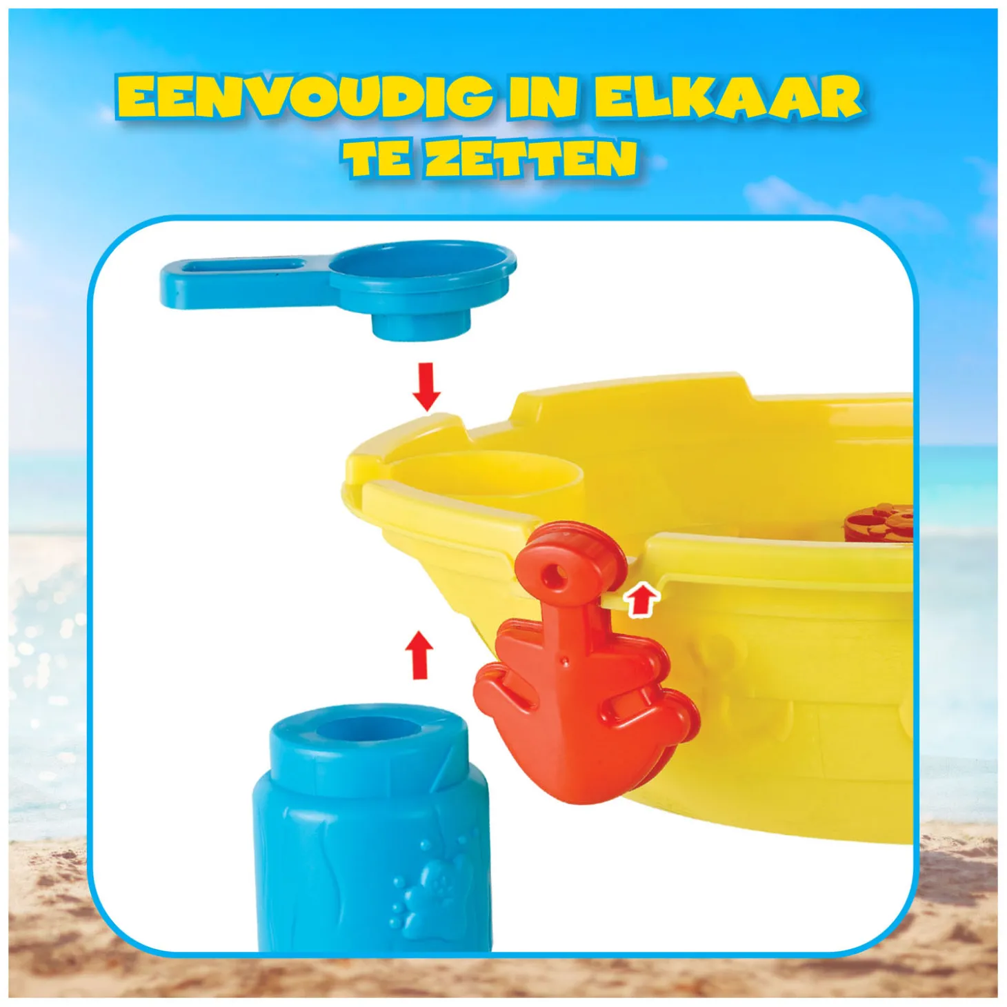 Zand - en Watertafel Piratenboot, 19dlg.