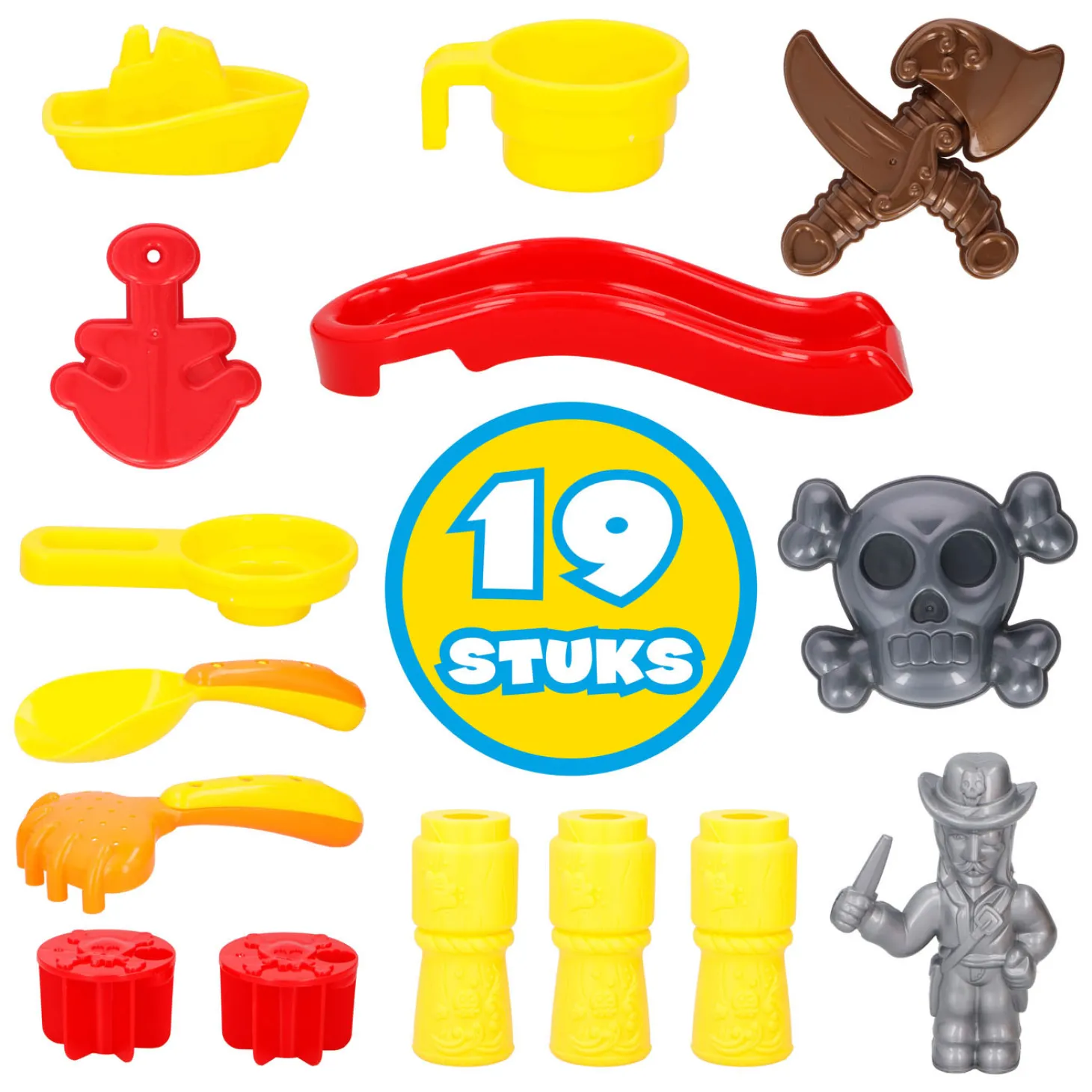 Zand - en Watertafel Piratenboot, 19dlg.