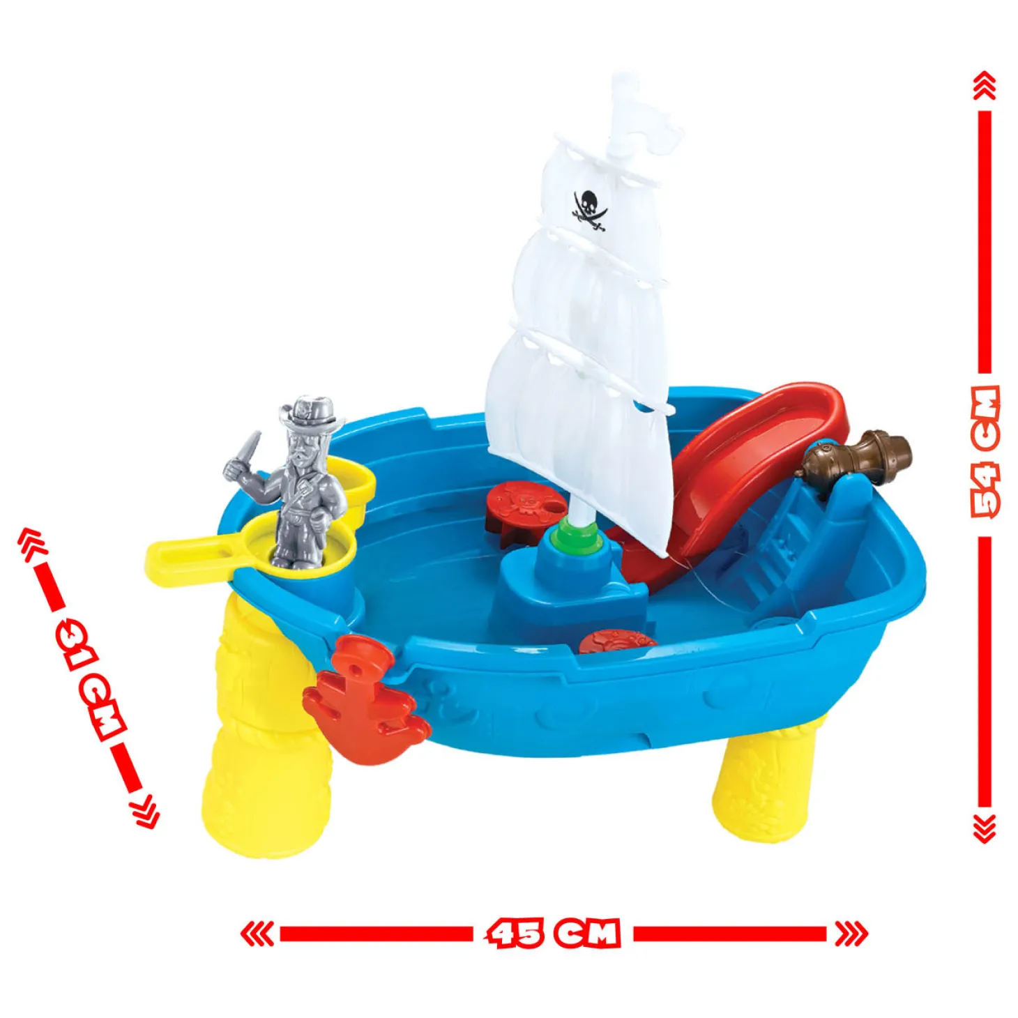 Zand - en Watertafel Piratenboot, 19dlg.