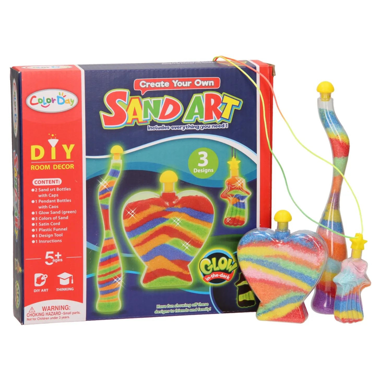 Zandkunst Glow in the Dark