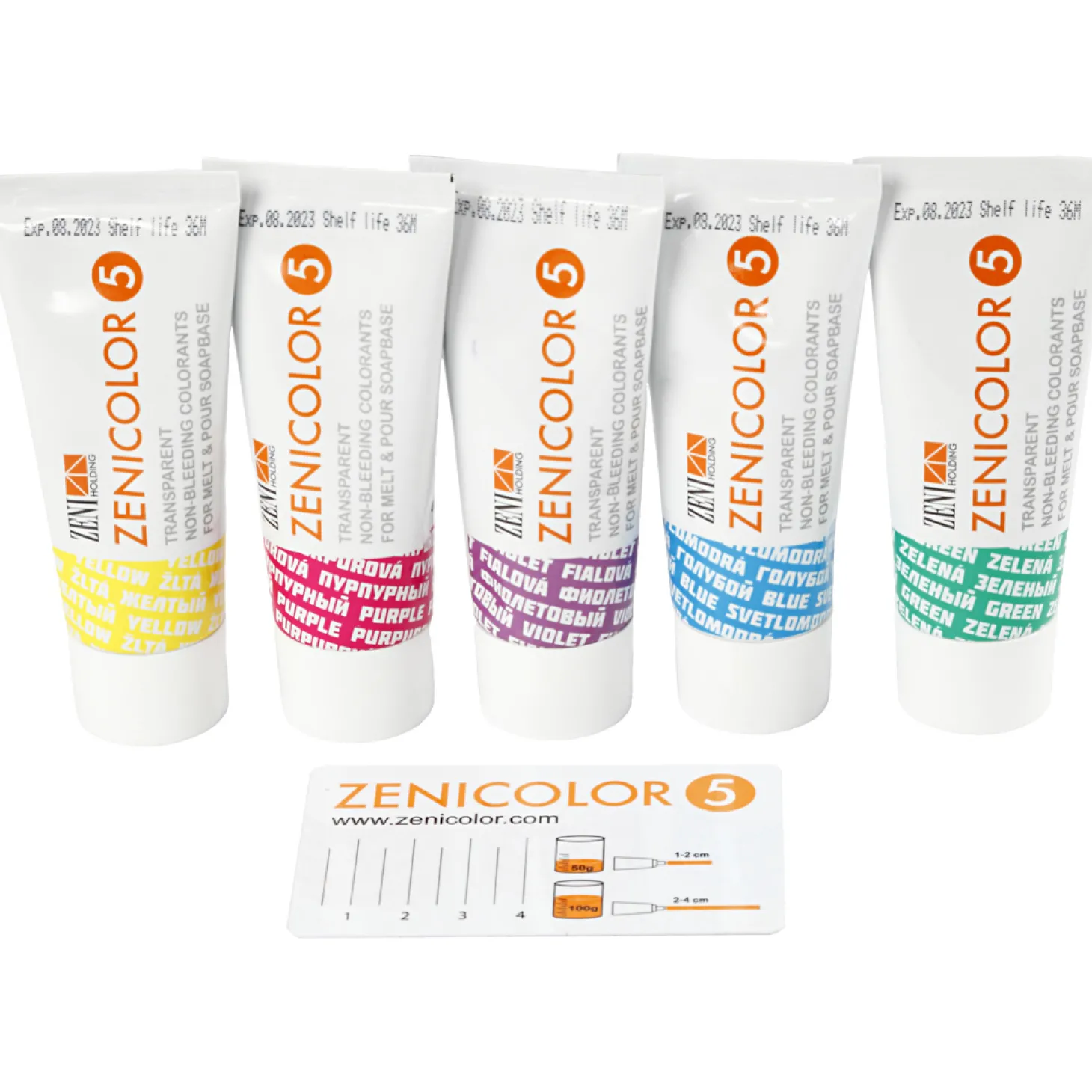 Zeepverf Kleur, 5x30gr