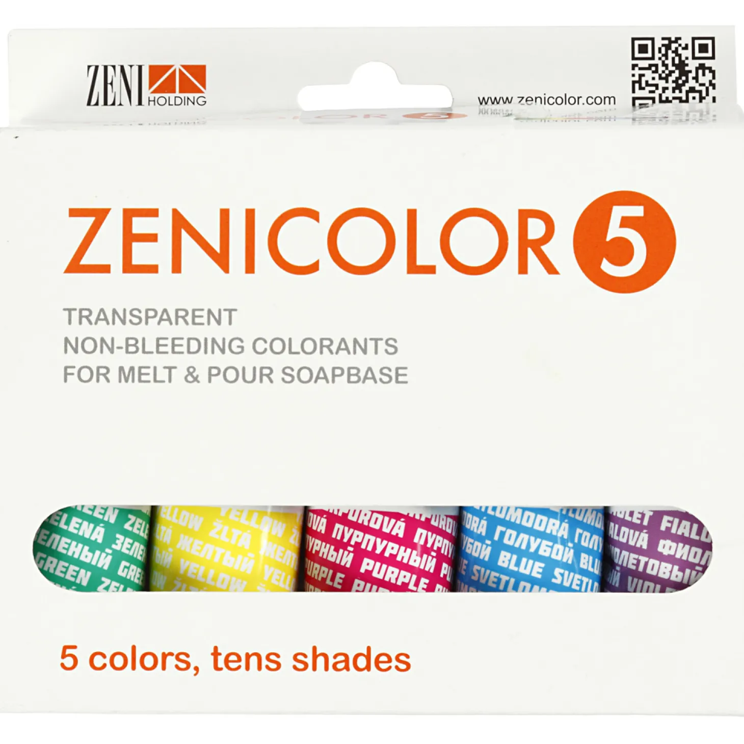 Zeepverf Kleur, 5x30gr