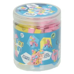 Zelfklevende Herbruikbare Magische Bouwblokken in Opbergdoosje