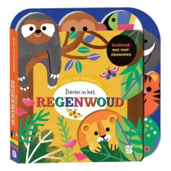 Zoek- en Voelboek - Dieren in het Regenwoud 12m+