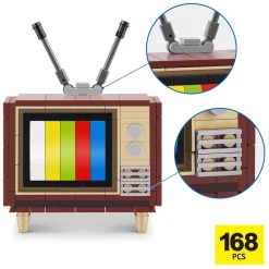 ZURU Max Premium Retro TV Bouwset in Verrassingsbal - 168dlg.