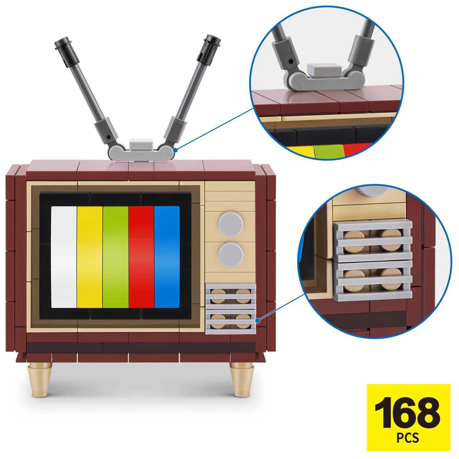 ZURU Max Premium Retro TV Bouwset in Verrassingsbal - 168dlg.