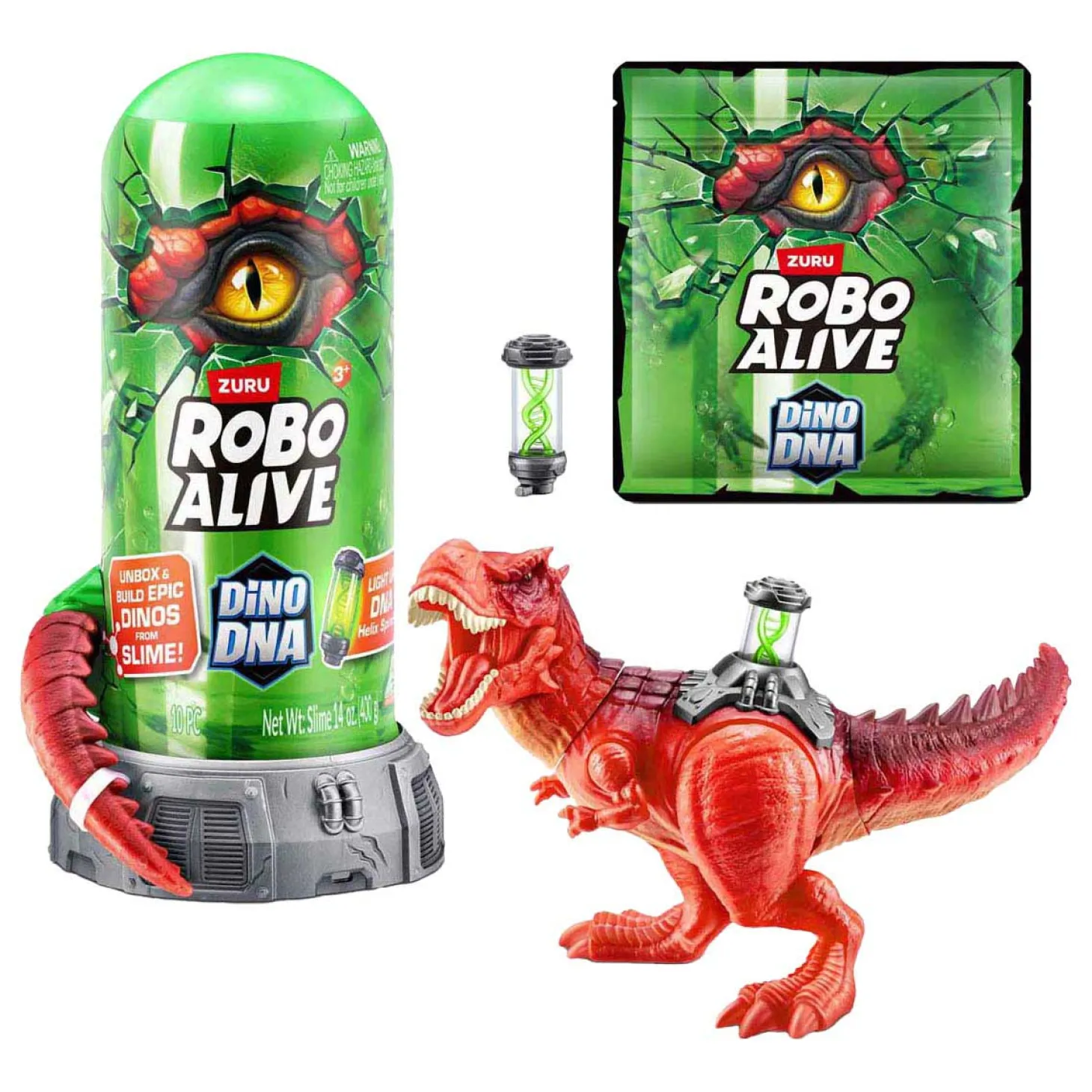 ZURU Robo Alive Dino DNA Speelslijm - Rood